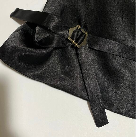 Silk Blend Kimono Vest Vintage Size Large Made in Korea Print Block Patchwork - Picture 10 of 11